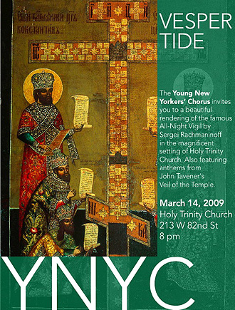 Young New Yorkers Chorus Event Poster